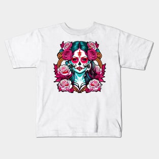 Santa muerte lady Kids T-Shirt